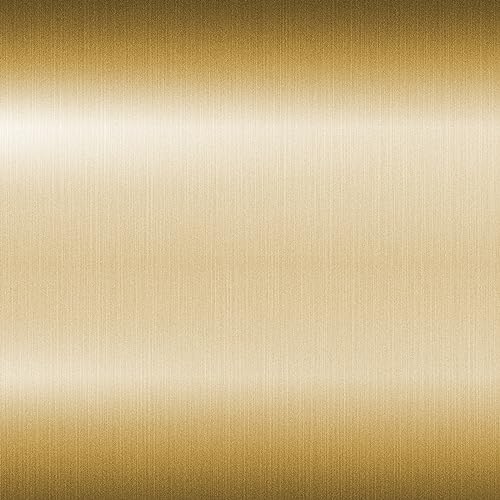Gold Wood Veneer, Brushed Aluminum Laminate 24" x 48" Non Glued Flexible Durable PVC Wood Veneer Sheets Panels for DIY Table Cabinet Furniture Decorative - color: Gold, size: 24"x 48"