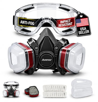 ProX Reusable Face Mask with 20 Filters for DIY Painting & Home Projects