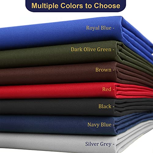 Waterproof Canvas Fabric by The Yard 600D Upholstery Outdoor Fabric 58”W - color: Black, size: 15 Yards 58" x 540"