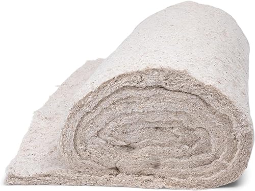 AK Trading CO. 27” Premium Cotton Upholstery Batting – High Loft 14oz Soft Batting for Quilting, Cushions, Upholstery & Stuffing – 100% Cotton, Made in USA – Off White - 16 Yards - size: 16 yards