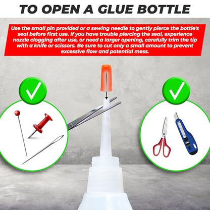 Y'allCanDiy Super Glue for Leather - Cyanoacrylate Glue for Leather Repair, Upholstery, Furniture, Purses & Leathercraft – Strong, Waterproof Bond - size: 1 Pack