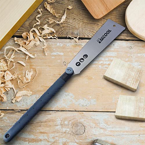 RUITOOL Japanese Hand Saw, 10 Inch Double Edge Ryoba Pull Saw for Flush Cut