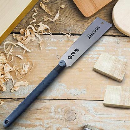 RUITOOL Japanese Hand Saw, 10 Inch Double Edge Ryoba Pull Saw for Flush Cut
