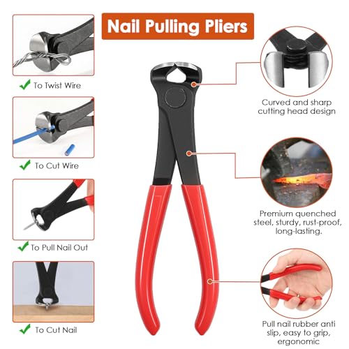 8 Pack Upholstery Staple Remover Tack Puller Nail Remover Tool Set - size: 8 pcs