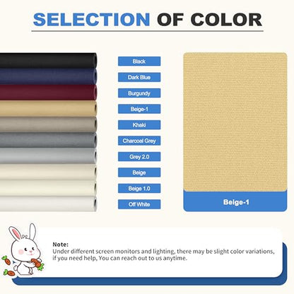 KING MOUNTAIN Canvas Repair Patch 16×60 Inch Self-Adhesive Waterproof Fabric Patch for Sofas, Tents, Furniture,Tote Bags, Car Seats (Beige-1) - color: Beige-1, size: Canvas-16"w×60"l