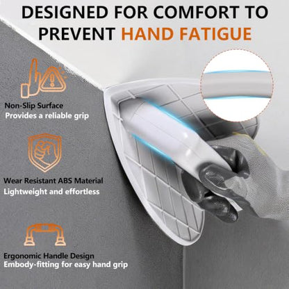 Drywall Corner Sander, Hook and Loop Sanding Tool with 12Pcs Sanding Discs - style: 12Pcs MixGrit
