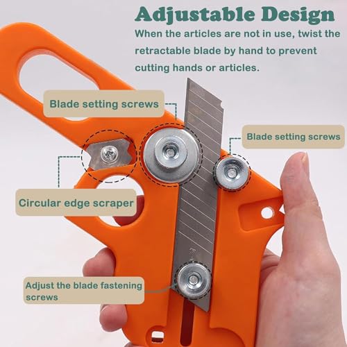 Edge Banding Trimmer 10 Blades Manual PVC Trimmer for Wood Melamine Veneer