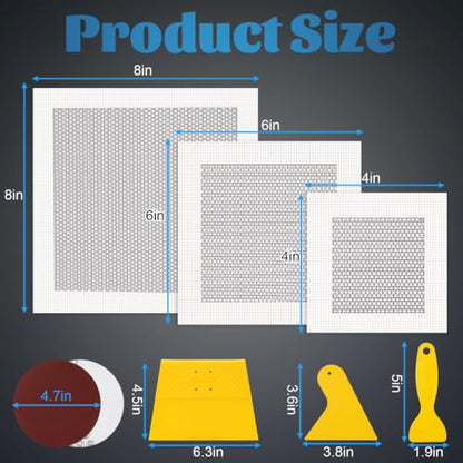 Blulu 43 Pcs 4 Inch Drywall Repair Patch Kit - size: 4 Inch