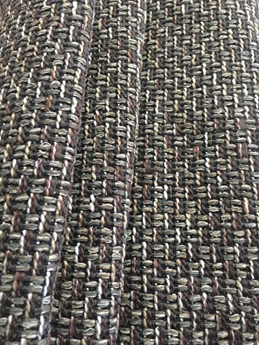 OctoRose Thick Linen Fabric, 1 Yard (36x59 inch) Upholstery Sewing Fabrics for Sofa, Futon, Box Cushion, Daybed Mattress, Bench, Ottoman Cut by The Yard (Linen-Brown, 1 Yard) - color: Linen-brown