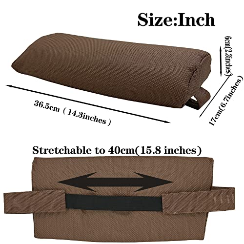 Zero Gravity Chair Set of 2 Replacement Pillow Headrest with Elastic Band, Universal Soft Removable Padded Cushion Head Pillow for Zero Gravity Lounge Chair, Folding Patio Lawn Recliner Chair, Brown - color: Brown, size: 2 Pack