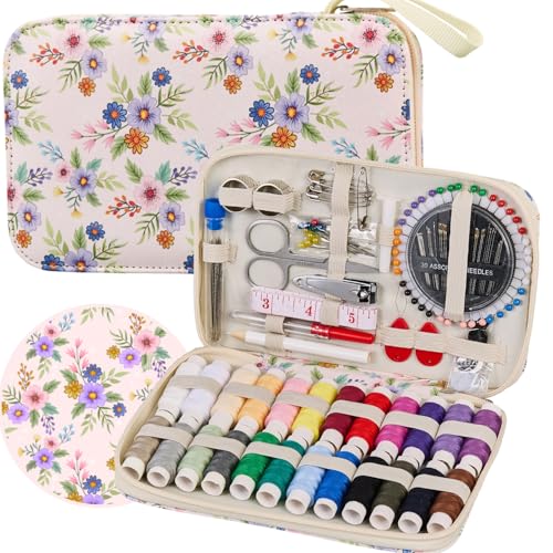 Bobode Cute Travel Sewing Kit for Adults,Beginners and Emergency - color: 130PCS-CRHY