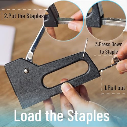 Mr. Pen- Light Duty Staple Gun with 2000 Staples, 5/16 inch
