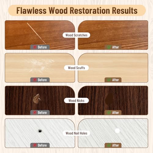 Wood Filler Sticks 15 Colors, Wood Putty Stick for Furniture Repair