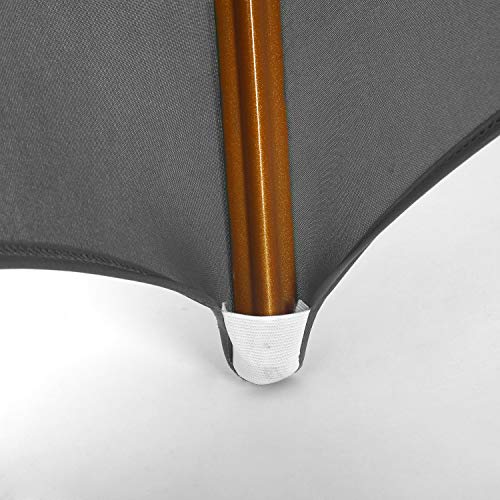 Peomeise 12pcs Stretch Spandex Chair Cover for Wedding Party Dining Banquet Event (Grey, 12) - color: Grey, size: 12PCS