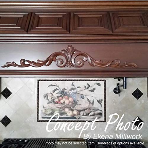Ekena Millwork ROS06X06GLAL Galveston Star Rosette, 6 1/2"W x 6 1/2"H x 1"P, Alder - color: Alder, size: 6 1/2"W x 6 1/2"H x 1"P