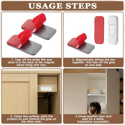 6 Pack Cabinet Magnetic Catch, Ultra Thin Door Catch