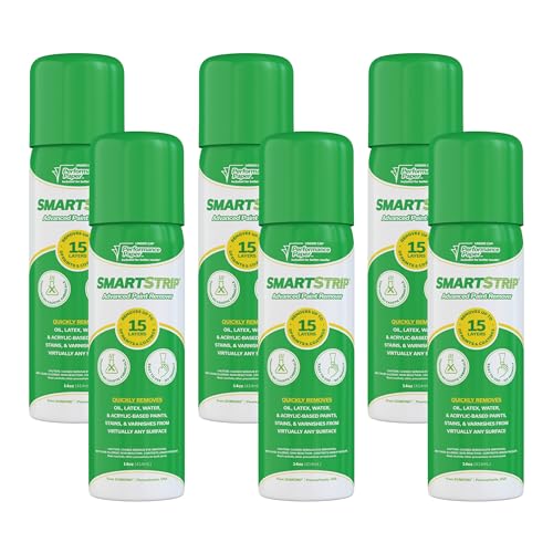 Advanced Paint & Varnish Remover - Strips Up to 15 Layers of Acrylic, Latex, Oil, & Water-Based Coatings - NEW Sprayable Aerosol Alternative - Non-Flammable - Spay On/Rinse Off - DIY Ready - 14oz 6pk - size: 6 Pack - 14oz Cans