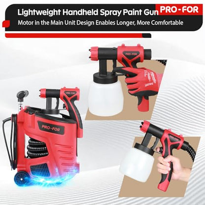 700W HVLP Paint Sprayer Station with 10FT Hose