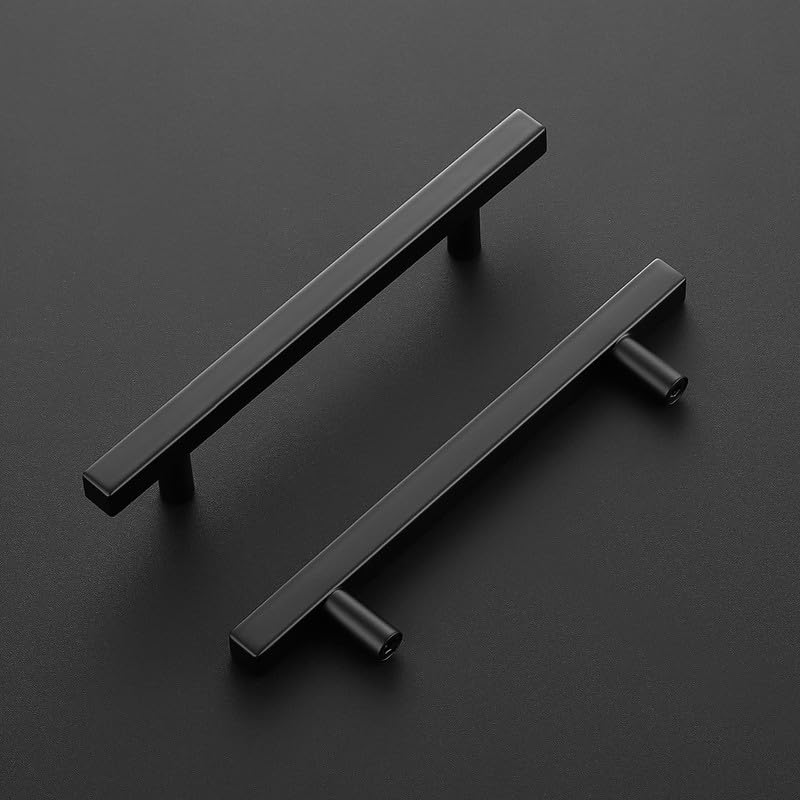 Ravinte 30 Pack Matte Black Cabinet Pulls, 5 in Kitchen Pulls for Cabinet - size: 5 in Hole Center