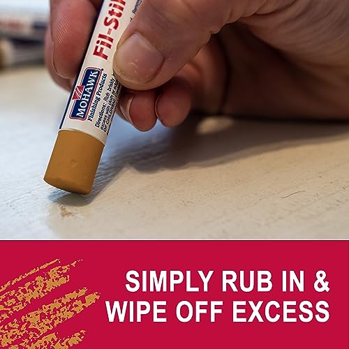 MOHAWK Finishing Products Fill Stick (Fil-Stik) Putty Stick for Wood Repair (Honey Maple)- Rub On Semi-Soft Wax Filler Stick