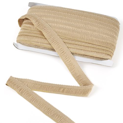 27 Yards 1 Inch Fringe Trim Tassel, Beadthoven Fringe Trim Tassel Ribbon Polyester Lace Ribbon Trim for Sewing Clothing Cushions Pillow Curtain Home Decorations DIY Crafts Beige - color: Beige, size: 1 Inch (25mm)