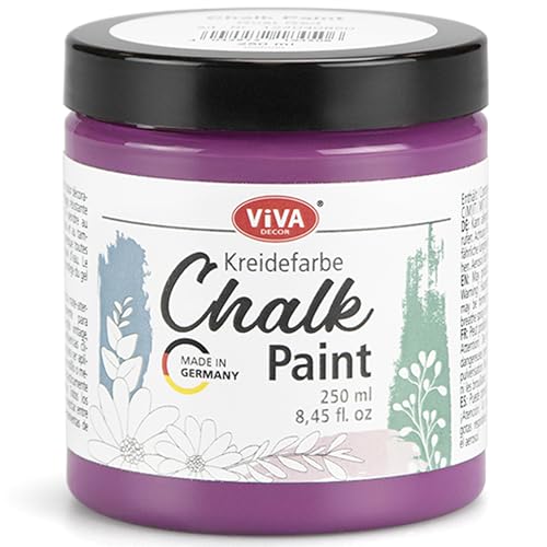 Viva Decor Chalk Paint (Lavender Mood) 8.45oz - Featuring a Chalky & Matte Finish, this paint is perfect for crafting Shabby Chic & Vintage looks on wood furniture and decor pieces - color: Lavender Mood