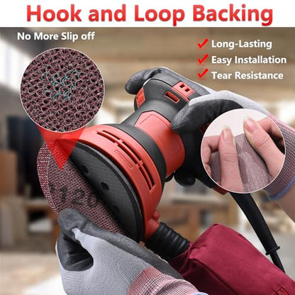 50 Pcs 6 Inch Mesh Sanding Disc for Random Orbital Sander 320 Grit - style: 6 Inch