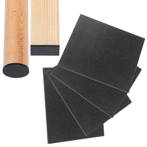 CHUNZEXI Non-Slip Rubber Furniture Pads, 4 Pack 6 x 4 Inch Rectangular - size: 6x4 inch 4 Rectangular