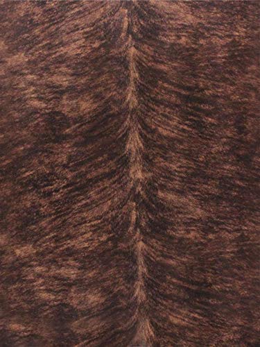 Suede Velvet Horse Belly Print Fabric Upholstery 54" Wide Sold by The Yard (Horse Belly Chestnut) - color: Horse Belly Chestnut