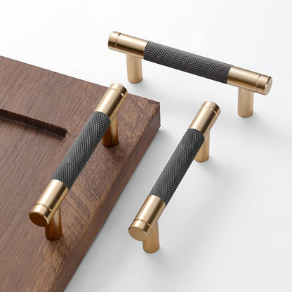 24 Pack 3 Inch 76 mm Bar Cabinet Pulls Gold and Grey Knurled Handles for Brushed Gold Drawer Pulls Cupboard Aluminum Handles - color: Gold and Grey, size: 3 Inch