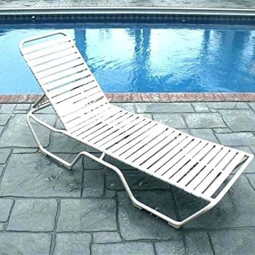 1.5" Vinyl Straps for Patio Chairs Repair Kit Lounge Patio Chair Repair Strapping Outdoor Patio Furniture Repair 20' Matte Finish (White) + 20 Rivets! - color: White