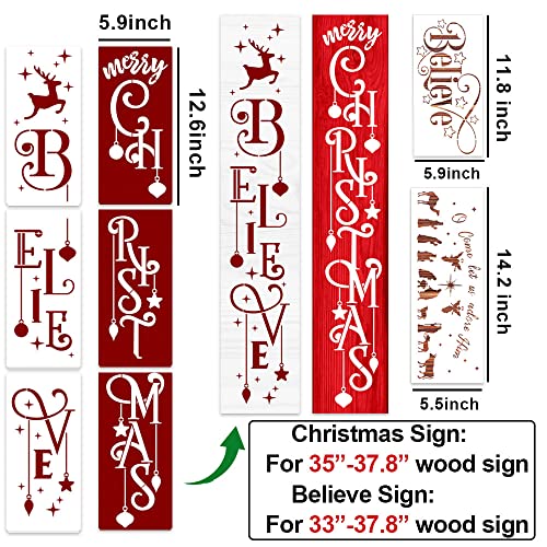 Christmas Stencils for Crafts Reusable Christmas Stencils for Painting - style: Christmas