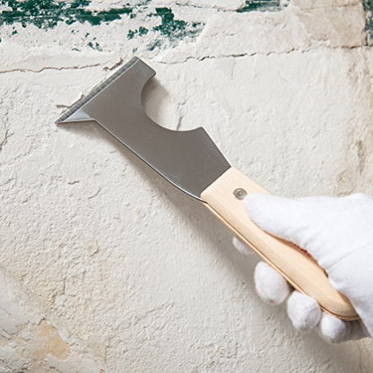 Bates- Paint Scraper, Taping knife, Pack of 2 Putty Knife Scraper, Scraper, 5 in 1 tools, Spackle Knife, Caulk Removal Tool, Painters Tool, Paint Can Opener, Paint Remover for Wood, Wallpaper Scraper