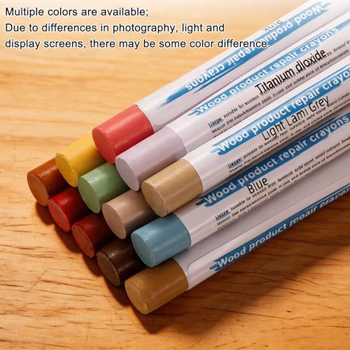 uxcell 20Pcs Wood Filler Sticks 20 Colors Natural & Maple Series - color: Natural Maple Series