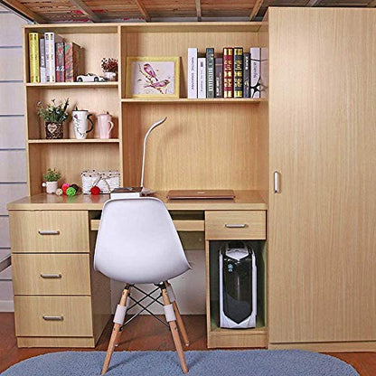MS magic Wood Grain Wallpaper 17.7"x78.7" Faux Wood Textured Self Adhesive Film Removable Vinyl Wallpaper for Furniture Desk Cabinets Shelf Drawers Liner Vinyl Decorative