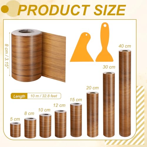 PATIKIL Wood Grain Repair Tape 3"x33" for Furniture Ash-Tone Grain - color: Ash-Tone Grain, size: 3"x33'