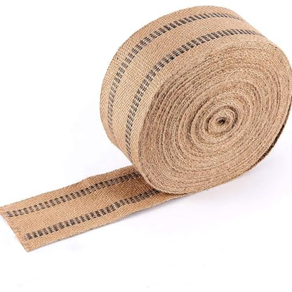 ZOENHOU 3.5 Inch x 21.8 Yard Upholstery Jute Chair Webbing, Thickened
