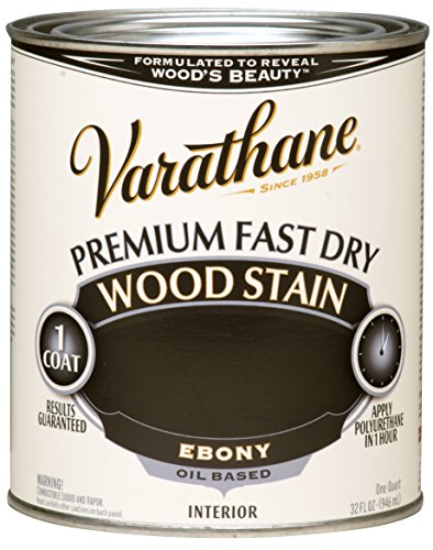 Varathane Premium Fast Dry Ebony Wood Stain - color: Ebony
