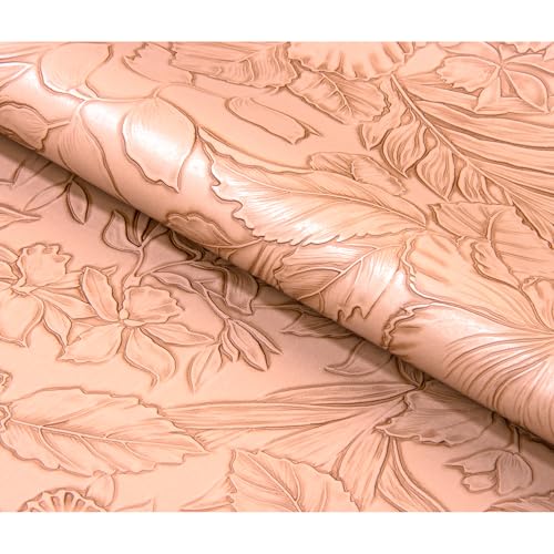 HGUAN Embossed Faux Leather Sheets 12"X52"(30cm X 133cm),Faux Leather Very Suitable for Making DIY Bow,Leather Earrings Sewing Crafts Projects (Camel Color) - color: Camel Color