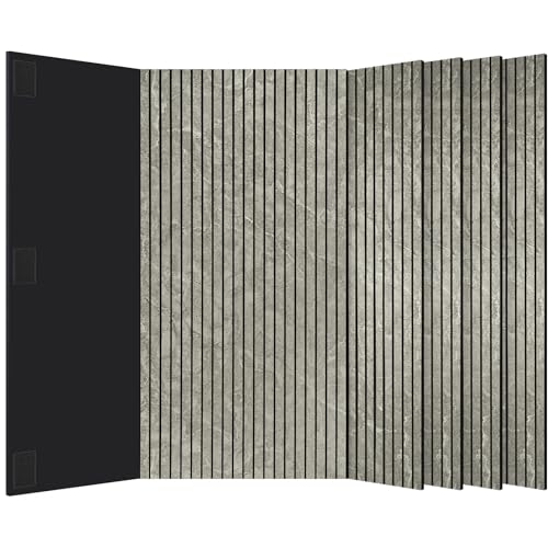 BUBOS 4-Pack Acoustic Panels 47.2"x23.6", Peel & Stick Sound Wall Panels - color: Noir