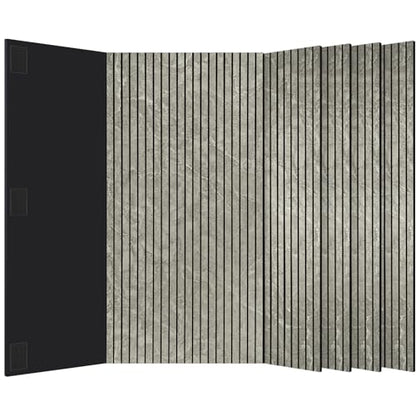 BUBOS 4-Pack Acoustic Panels 47.2"x23.6", Peel & Stick Sound Wall Panels - color: Noir