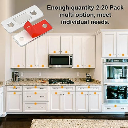 Drawer Magnets Jiayi Ultra Thin Cabinet Door Magnet, Magnetic Door Catches - size: Ultra Thin-12 Pack