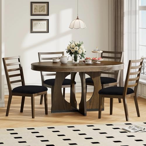Smiry Velvet Seat Covers for Dining Room Chair Set of 4 - color: Black, size: Set of 4