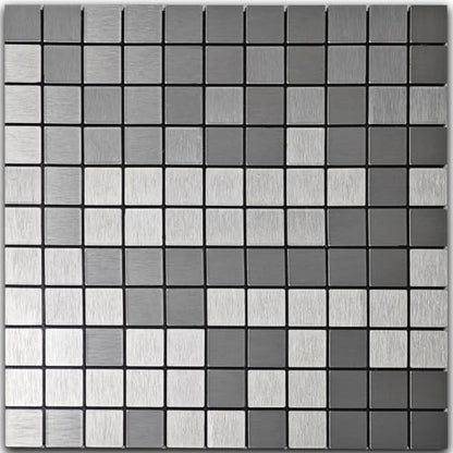 10pcs Waterproof Mosaic Wall Stickers, Silver - color: Silver