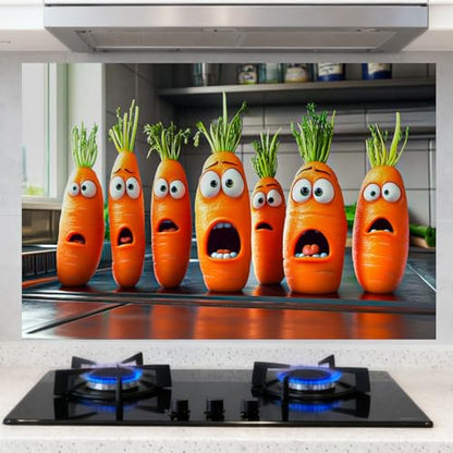 Nuxovilar Peel and Stick Backsplash, 11.8" x 35.4" 2 Panels (1 Set) - color: L-funny Carrot