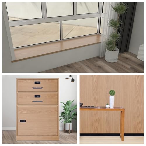 Wood Grain Contact Paper Peel and Stick Wallpaper Self Adhesive Wall Paper for Furniture Countertop Drawer Shelf Liner Cabinet Waterproof Easy to Clean 23.6" X 393" - color: Teak, size: 23.6"W x 393"L