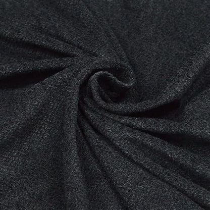 Surf turtle Black Short Pile Thick Upholstery Fabric, 60" Wide, 1 Yard - color: Black