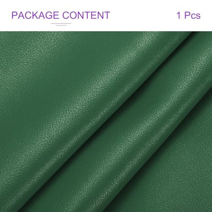 DMiotech 1 Pack 8 Inch x 53 Inch Faux Leather Sheet Furniture Cover Fabric Skin Green PU Leather Roll for Handmade DIY Craft Projects - color: Green, size: 8 Inch x 53 Inch