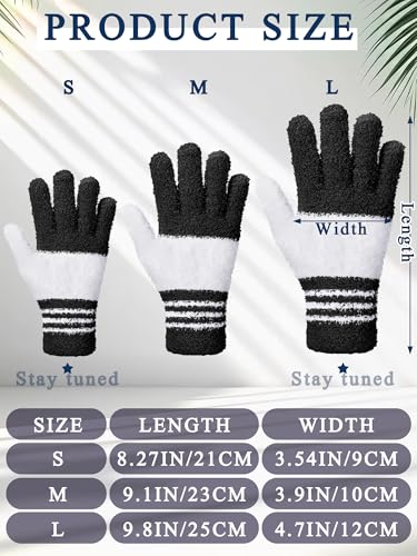 Patelai 3 Pairs Microfiber Dusting Gloves for Plants Leaf, Medium - color: Black, Dark Blue, Gray, size: Medium