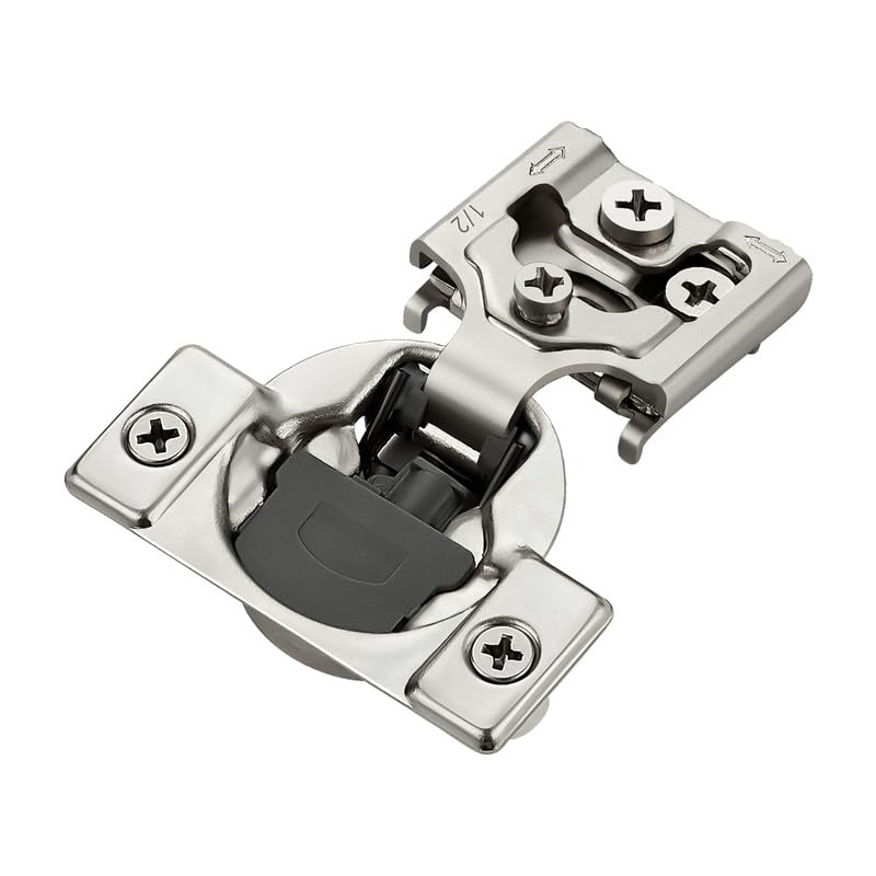 HOME EDIT 5 Pair 1/2 Inch Overlay Soft Close Cabinet Hinges Door Hinges - size: 1/2 inch Overlay